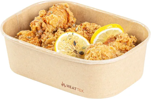 Vista 14 de Restaurantware Recipiente para llevar para microondas, 25 unidades, 16.9 onzas, caja de alimentos apta para horno, diseño resistente Kraft