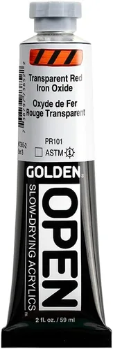 Vista 36 de Golden Open Pintura Acrílica, 2 onzas, Siena Quemada