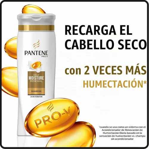 Vista 6 de Pantene Daily Moisture Renewal Duo set, champú de 12.6 onzas y acondicionador de 12 onzas