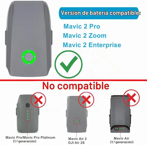 Vista 2 de Hanatora Hub de carga de batería plegable 4 en 1 para DJI Mavic 2 Pro/Zoom/Enterprise Drone, múltiples accesorios de cargador con indicador de carga