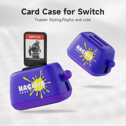 Vista 2 de Hagibis Switch Game Card Case for Nintendo SwitchLiteOLED Portable Cute Toaster Switch Game Card Storage Holder with 2 slots Switch Game Cartridge