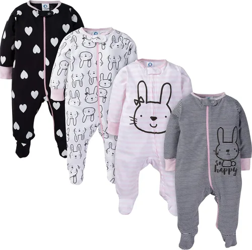 Vista 2 de Gerber Paquete de 8 mamelucos de manga corta y 4 paquetes de ropa Sleep N Play