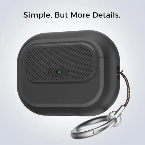 Vista 9 de TRONWIN Funda para AirPods Pro 2, [con bloqueo] Funda para AirPods Pro de una pieza (2ª/1ª generación), funda protectora completa de silicona suave