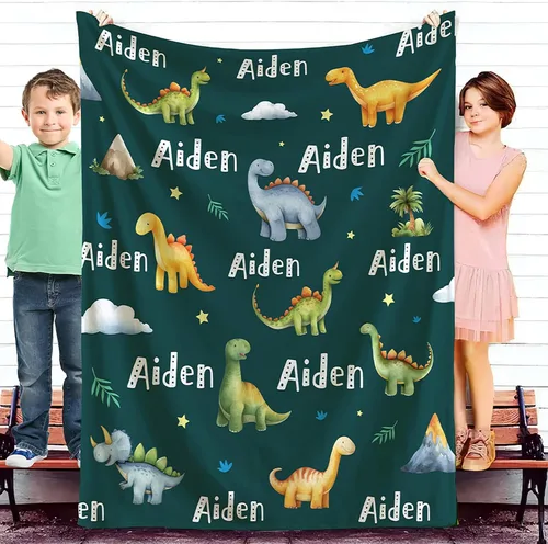 Vista 12 de callie Manta de Navidad Personalizada para Niños y Adultos, Manta Decorativa de Franela/Sherpa Suave y Acogedora con Nombre e Inicial Personalizada