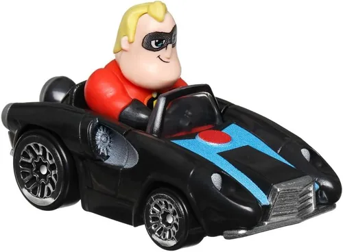 Vista 2 de Hot Wheels RacerVerse - Vehículo fundido a presión con Mr. Incredible Driver escala 1:64