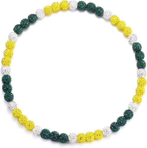 Vista 9 de Collar de Cadena de Béisbol con Perlas para Hombres, Regalos de Collar de Béisbol de la Colección Bling Ice para Niños, Collar de Accesorios