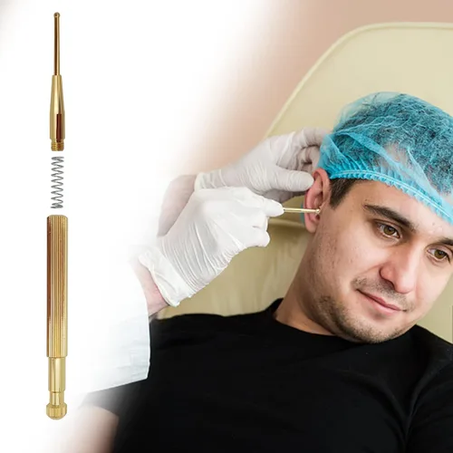 Vista 3 de Kit de 600 semillas de acupuntura con aguja de acupuntura, puntas de oreja, guía de gráficos para principiantes, herramientas faciales