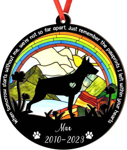 Vista 19 de Adorno personalizado para atrapasoles de sabueso afgano, adorno de Navidad de sabueso afgano, regalo para perro amante, sabueso afgano conmemorativo