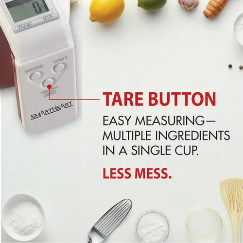 Vista 6 de Escala digital de taza de medición de cocina Báscula de alimentos de 4 tazas, taza lavable desmontable, tara, 5 modos, g/lb-oz/fl oz/taza
