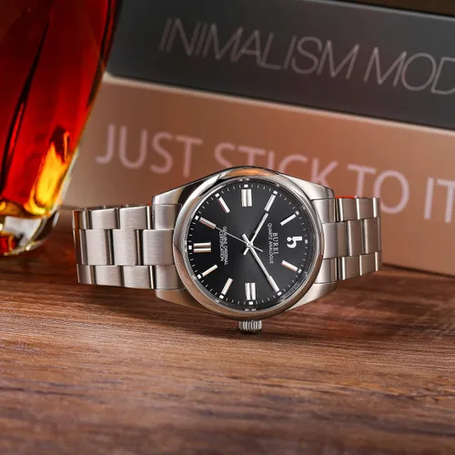 Vista 3 de BUREI Couple Watch for Men and Women Dress Minimalist Stainless Steel Watches Waterproof Fashion Watches