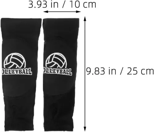 Vista 2 de 1 par de codos acolchados protectores de brazo deportivos para voleibol y baloncesto, soporte de compresión, almohadillas protectoras para brazos
