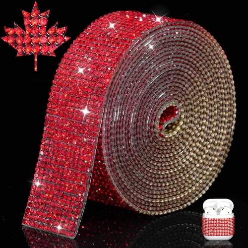 Vista 15 de Cinta de Cristal Brillante con Diamantes de Imitación Autoadhesiva para Planchar DIY con Purpurina Pegatinas de Diamantes para Manualidades Negro