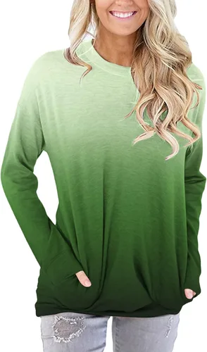 Vista 2 de Sudadera gráfica de gran tamaño para mujer, cuello redondo, manga larga, sin botones, a la moda, ropa de otoño