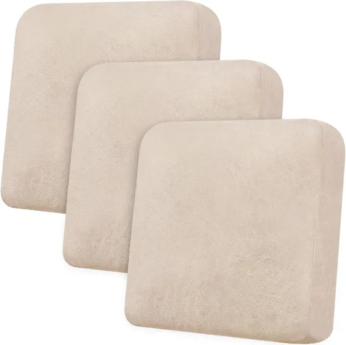 Vista 101 de Funda de cojín para sofá con aspecto de cuero, 1 unidad, elástica, para sala de estar, funda de cojín individual para sofá, protector de asiento