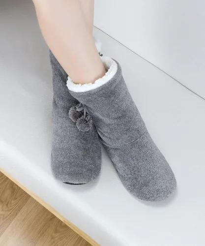 Vista 7 de DICUIRD Calcetines tipo pantufla acogedores y cálidos para mujer con pinzas