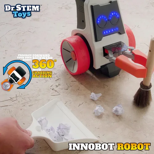 Vista 7 de Dr. STEM Toys Innobot - Robot de codificación Kit de ciencia robótica para niños de 8 años en adelante Compatible con Bluetooth, fácil