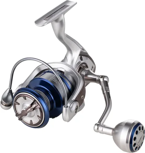 Vista 9 de Carrete de pesca giratorio para agua salada, 13+1BB, carretes de pesca ultra suaves para agua salada, potente freno de carbono, bobina y mango