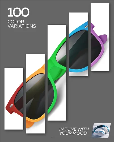 Vista 7 de Retro Rewind - Gafas de sol polarizadas para hombre y mujer, protección UV, gafas de sol clásicas