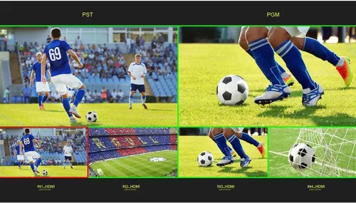 Vista 7 de Feelworld L2 Plus 5.5 "LCD Multi-Cámara Video Mezclador Conmutador con Pantalla Táctil PTZ Control Chroma Key USB3.0 para transmisión en vivo