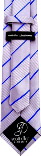 Vista 7 de Scott Allan - Corbatas de rayas para hombre - Corbata tejida para hombre