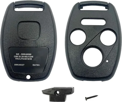 Vista 3 de Sin corte Reemplazo de funda para llave Honda 2003-2012 Accord 2005-2010 Civic 2005 2006 CR-V Pilot Ridgeline Oldyssey, llave de entrada sin llave