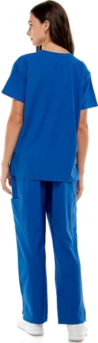 Vista 3 de MEDPIA Scrub Sets for Women and Man Medical Nursing Uniform Pants 4-Way Stretch & 8-Pocket