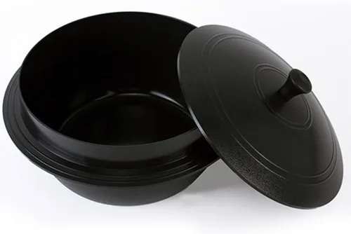 Vista 3 de Hansang IH Caldero de cerámica de inducción coreano tradicional olla para cocinar todas las fuentes de calor (18CM 2L)