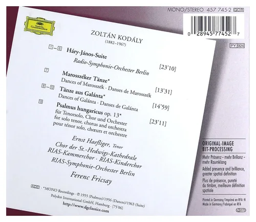 Vista 2 de Kodaly Hary Janos Suite Marosszeker Tanze Psalmus Hungaricus