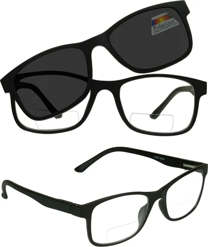 Vista 4 de proSPORT Lentes polarizadas bifocales para lectores polarizados, ahumados o marrones y clip polarizado magnético fácil