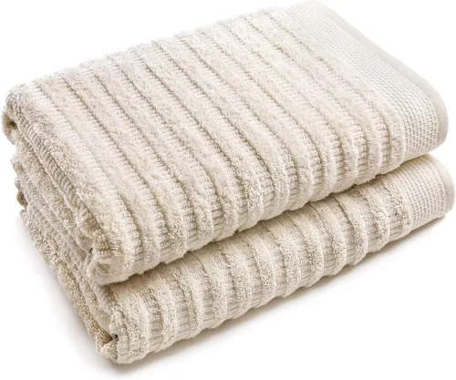 Vista 11 de Softerry Juego de toallas de baño de algodón orgánico puro, 100% algodón suave, extra absorbentes y duraderas, de secado rápido de 500 GSM, calidad