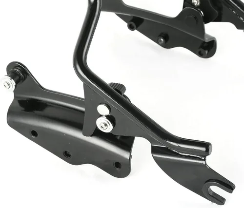 Vista 4 de TCMT Respaldo Desmontable para Pasajero Sissy Bar con Kits de Hardware de Acoplamiento de 4 Puntos Compatible con Harley Touring 2009-2013