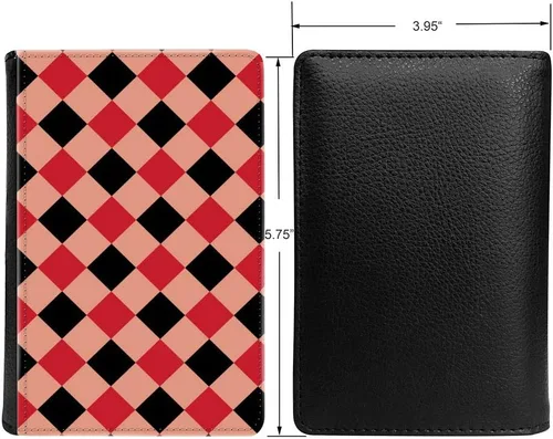 Vista 2 de PU Leather Passport Holder Travel Wallet RFID Blocking Card Case Cover With Unique