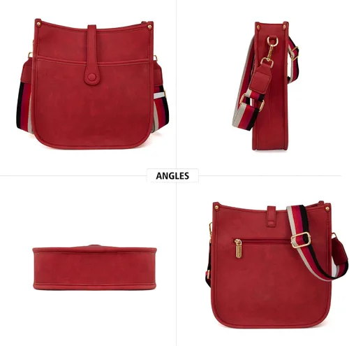 Vista 4 de Montana West Bolsos cruzados para mujer, diseño de moda, con correa ajustable para guitarra