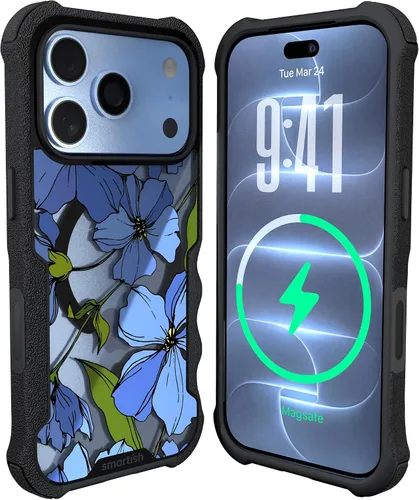 Vista 29 de Smartish Funda MagSafe, Gripzilla, agarre resistente, negro para iPhone 12 traje de noche negro