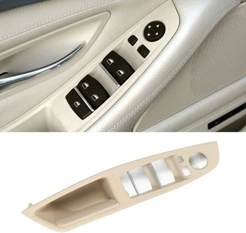 Vista 6 de Jaronx Manija de tirador de puerta para BMW Serie 5 F10/F11, Manija de tirador interior del lado derecho de la puerta del pasajero para BMW F10/F11