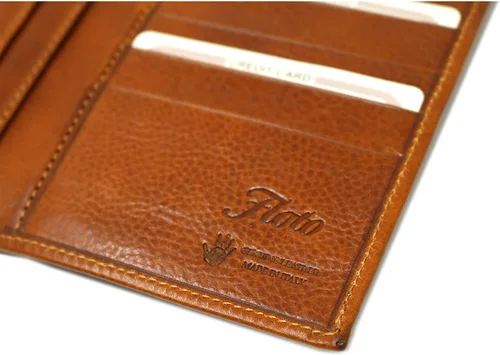 Vista 3 de Floto Venezia - Cartera de piel larga para cheques