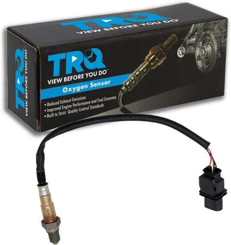 Vista 174 de TRQ Sensor de Oxígeno O2 de 4 Hilos de Banda Estrecha Compatible con VW Atlas 2.0L 2018-21, VW GTI 2.0L 2016-18, Audi A3 Quattro 2.0L 2015-18, VW
