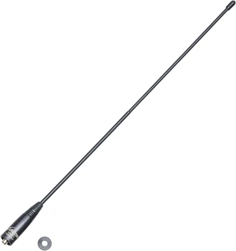Vista 2 de Antena de radio para BaoFeng UV-5R/888S Antena Walkie Talkie de largo alcance 15.6 pulgadas Whip VHF/UHF (144/430Mhz) Antena SMA-Hembra (1 paquete)