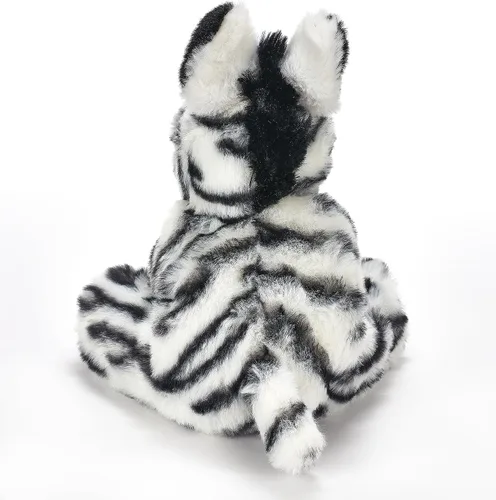 Vista 7 de The Petting Zoo Peluche de cebra, regalos para niños, animales salvajes del zoológico Onez, juguete de peluche de cebra de 9 pulgadas