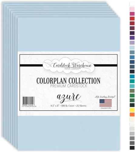 Vista 11 de Cardstock Warehouse Colorplan Amatista púrpura – 8.5 x 11 pulgadas – 100 libras / 9.52 oz/m² de papel de cartulina mate premium – 25 hojas