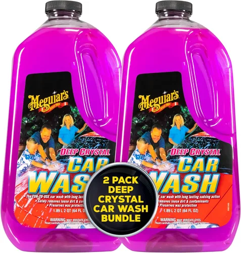 Vista 10 de Líquido para el lavado del auto Meguiar's G10401 Deep Crystal, de 128 oz., Lavado de automóviles