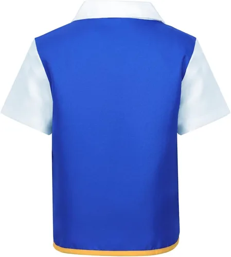 Vista 3 de Disfraz de Halloween para niños, adultos, disfraz de cosplay con capucha, guantes y sombreros para entrenador