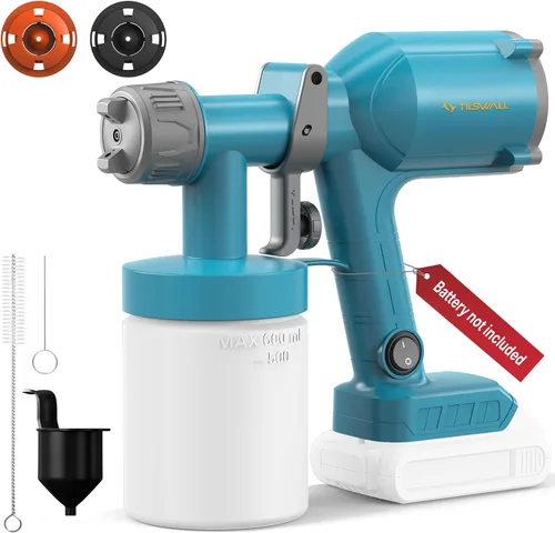 Vista 2 de Tilswall Cordless Paint Sprayer Dreamer400, Fits Dewalt 20V (No Battery)