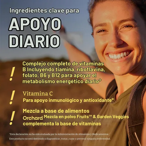 Vista 4 de Nature's Way Alive! Gomitas de complejo B, apoyo energético celular, 60
