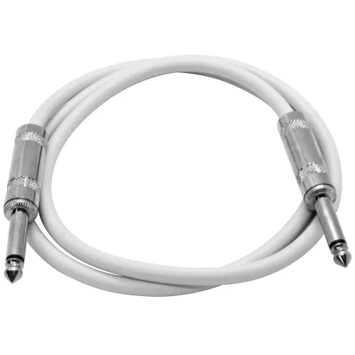 Vista 5 de Seismic Audio Cables para altavoces de guitarra, cables de guitarra TS de ¼”, negros, 2 pies