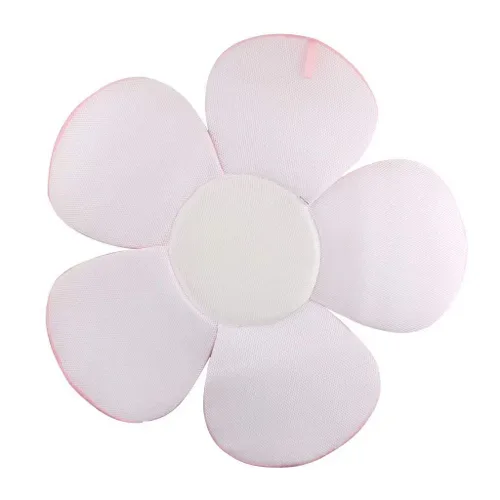 Vista 4 de Cojín de baño para bebé, cojín de loto, pétalo de bañera, tapete para bañera para recién nacido, soporte para asiento de bañera, tumbona de flores