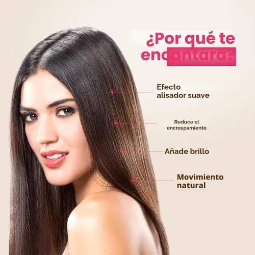 Vista 7 de Kativa Anti-Frizz Xtreme Care, tratamiento alisador de uso doméstico con queratina y cupuaçu, reconstruye el cabello dañado y alisa las ondas