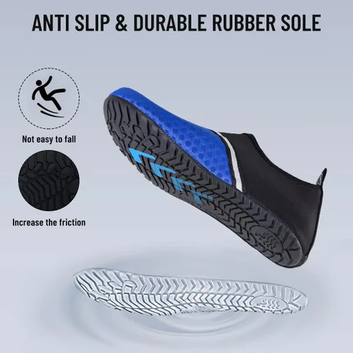Vista 4 de Zapatos de agua, zapatos descalzos para hombre y mujer, para playa, piscina, secado rápido, para deportes acuáticos, yoga