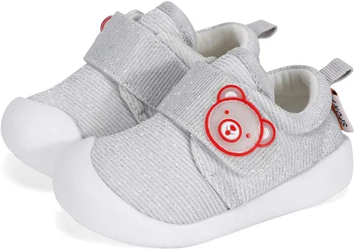 Vista 2 de Zapatos de bebé para niños y niñas, primeros caminantes, animales lindos, tenis para niños pequeños, suela de goma