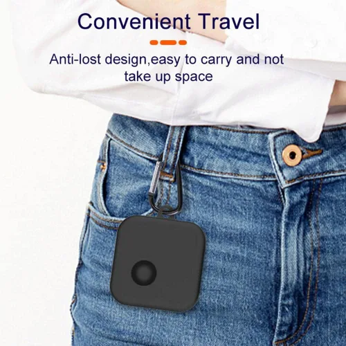 Vista 6 de DAYJOY - Juego de 2 fundas protectoras de silicona de goma suave compatible con auriculares TWS, funda protectora con llavero para nada de oreja (1)